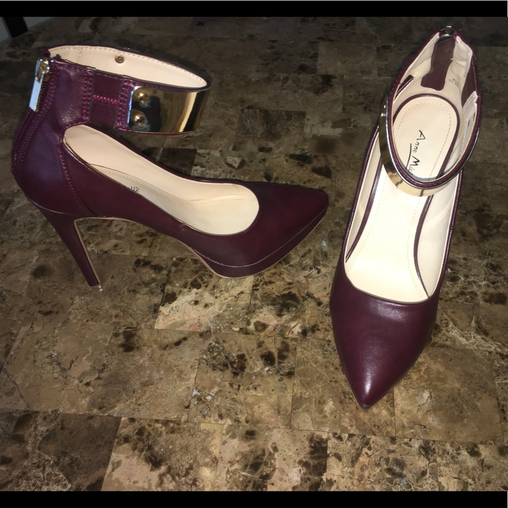 Burgundy pumps